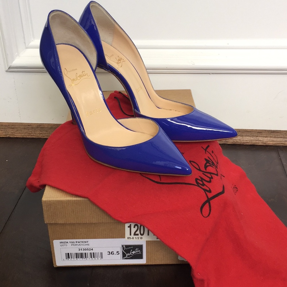 ChristianLouboutin Iriza 100mm (4in) Patent Sz36.5